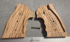 Zebra Wood Sw Kl Frame Mustang Grips Combat Finger Grooves Square Butt Sdz