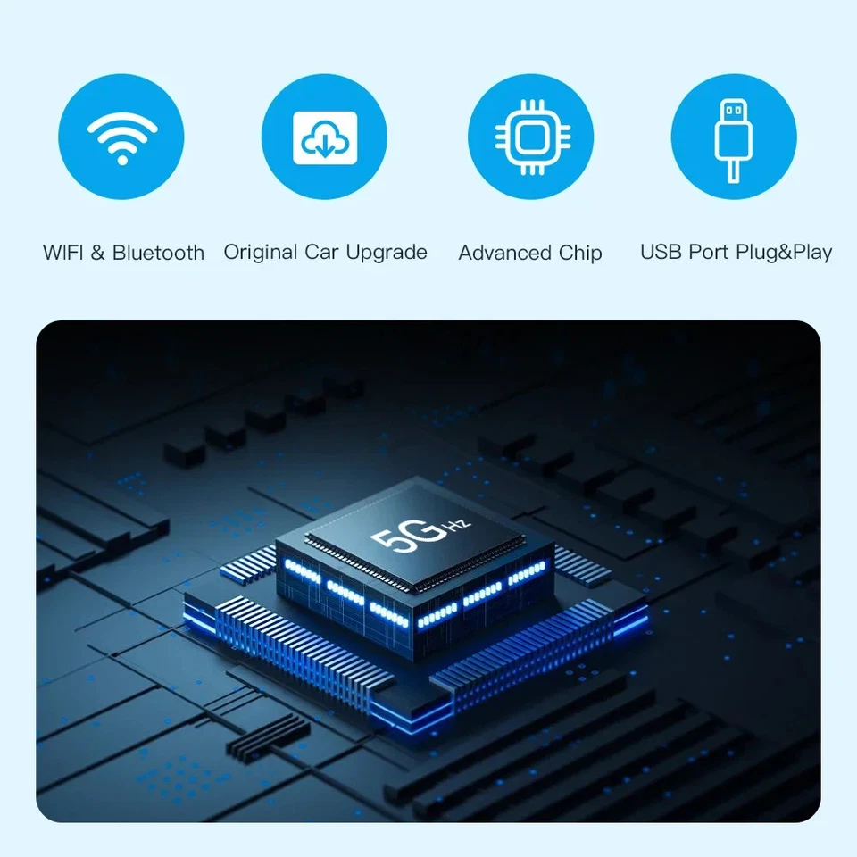 For Audi A4 A5 S5 RS5 Wireless Apple CarPlay Android Auto upgrade Kit Retrofit Foto 2 de 4