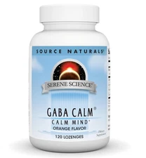 Source Naturals Serene Science, GABA Calm Quick 120 120 Count (Pack of 1)