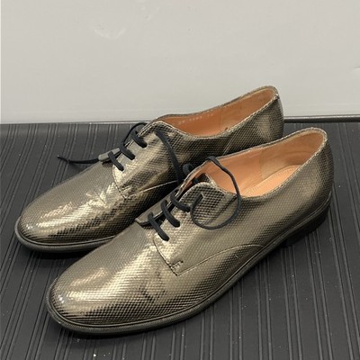 ROBERT CLERGERIE PARIS Metallic Leather Women s Oxfords US 9