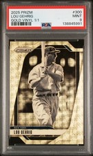 2025 PANINI PRIZM GOLD VINYL 1/1 #300 LOU GEHRIG 1/1 PSA 9