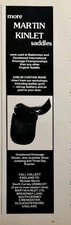 Martin Kinlet Saddles Gloucestershire England Custom Made Print Ad 1977