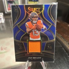2025 Panini Select - Draft Selections Memorabilia Pat Bryant #DSM-PBT Blue Prizm