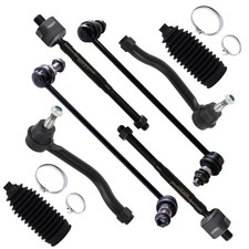 Front Suspension Kit Inner Outer Tie Rod End Sway Bar End Link Steering Tie Rod