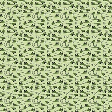 Yard ~ Mice On Pea Green By Dear Stella $3.99 Ships Any Amount Of Fabric