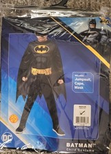 Rubies Batman Costume - Jumpsuit Cape  Mask size Large Child Dress-up NEW