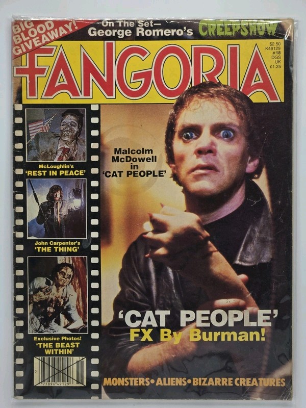 FANGORIA 18 1982 THE THING MacReady CREEPSHOW Cat People MIKE PLOOG Horror Mag