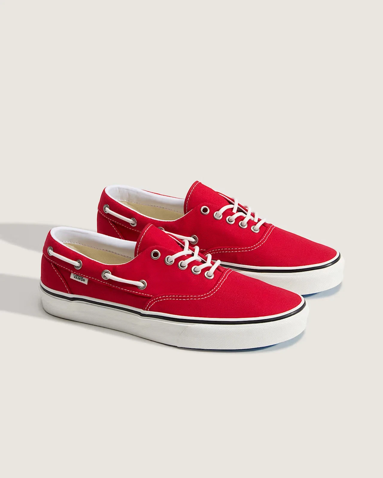 VANS Premium Authentic Boat Original Shoes Red/ White