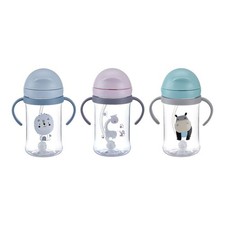 Weighted Straw Sippy Cup 400ml Toddler Drink Bottle Leak-Proof Baby Water Cup Wi