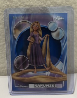 2026 Topps Chrome Disney Rapunzel #188 True Blue Refractor /150