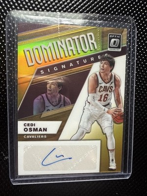 2019-20 Panini Donruss Optic Signature Series Auto Cedi Osman Gold Prizm 8/10