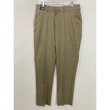 New Kenneth Cole Slim Fit Dress Pants 32x30 Khaki Tan Super Flex Waistband