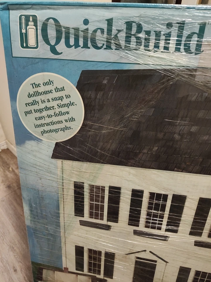 Real Good Toys QuickBuild Clásico Colonial Madera Casa de Muñecas Kit Casa de Muñecas Nuevo de Lote Antiguo Foto 2 de 4