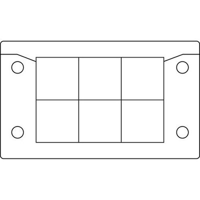 1PC ICOTEK CORP 48216 Split Multi Cable Transit Frames, KEL-ER 10/6, Black