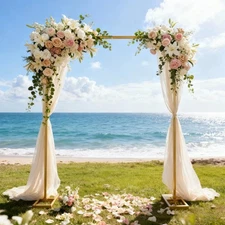 10 x 10 ft Rolling Backdrop Stand Banner Background Kit Adjustable