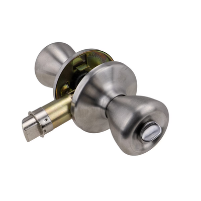 American Motorhome RV Interior Door Knob Assembly, Locking Stainless Steel