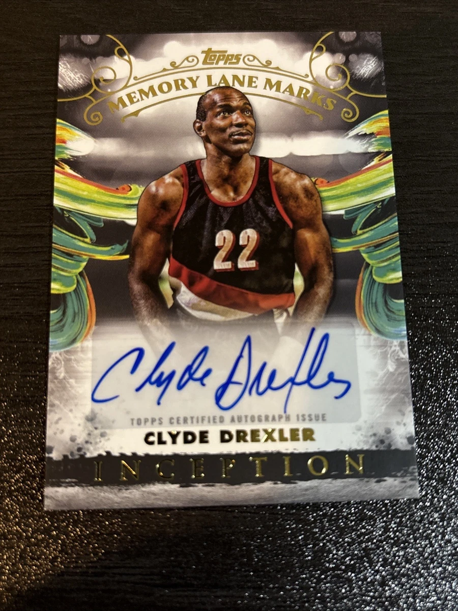 Clyde Drexler Basketball Original Autographed Sports Trading Cards