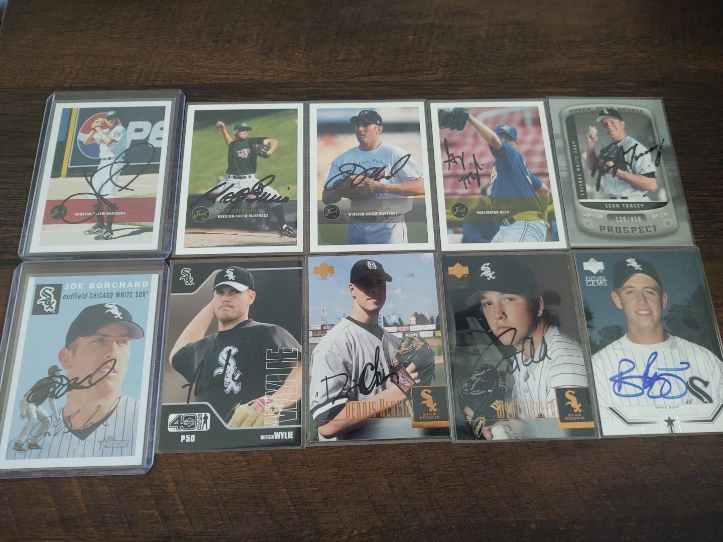 Chicago White Sox Signed IP Auto Lot Of 10 Joe Borchard Jon Rauch And More