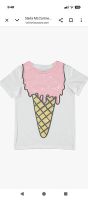Stella McCartney NWOT Icecream T-shirt size 12y