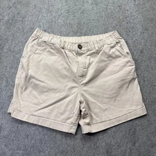 Chubbies Staples Shorts Men L Beige Khaki 5.5" Elastic Regular Fit Stretch b180