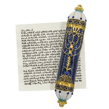 Mezuzah Scroll Door Enamel Zinc Alloy Blessin...