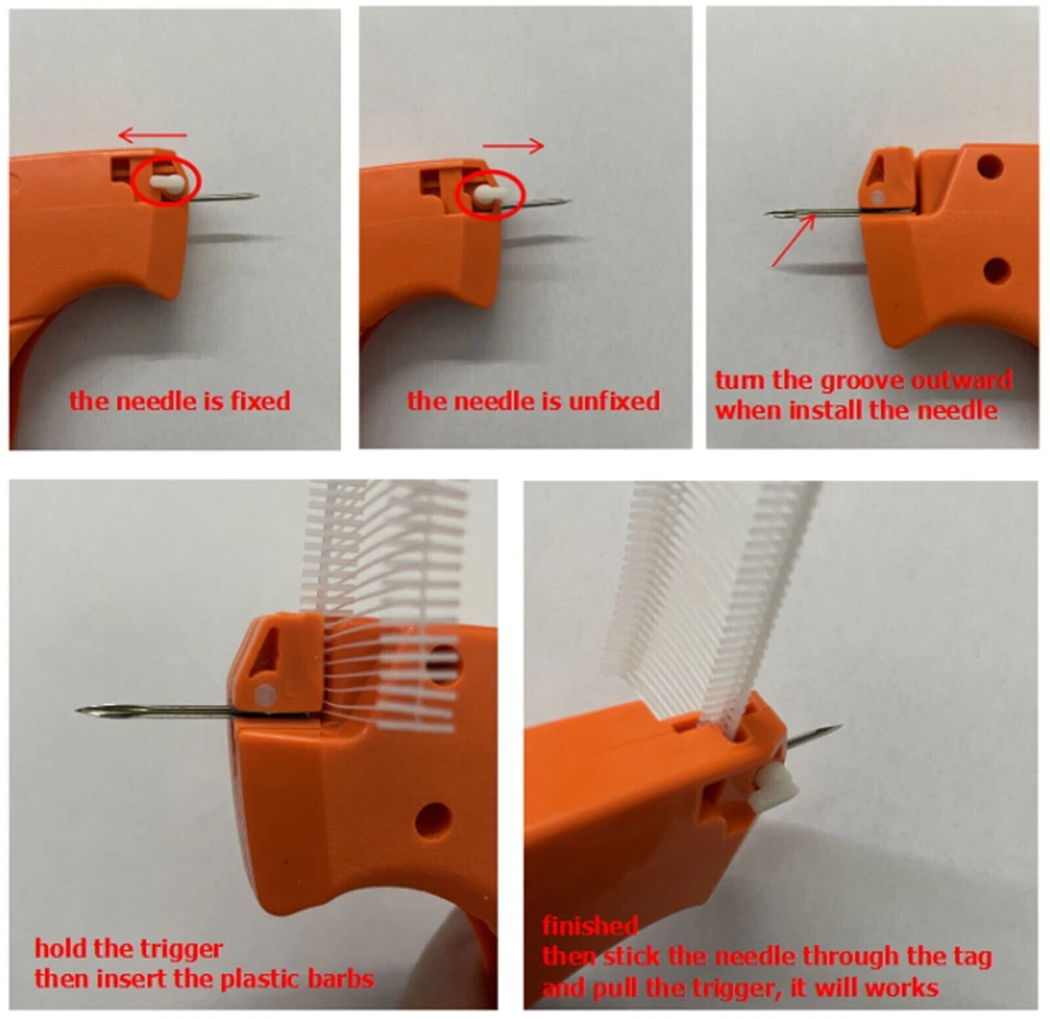 PISTOLA ETIQUETADORA ETIQUETA PRECIO ROPA ROPA CON 2000 PÚAS 1 AGUJA  Foto 2 de 4