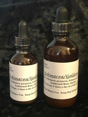 ECHINACEA GOLDENSEAL  35% Goldenseal Immune Herbal Tincture Organic NON-GMO