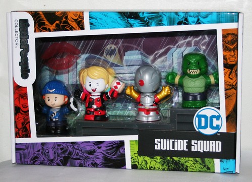 Fisher Price Little People DC SUICIDE SQUAD Collector 4 Figure Set Sealed - 第 1/2 張圖片