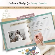 Mom to Be Gift - Pregnancy Journal & Baby Memory Book for New Parents