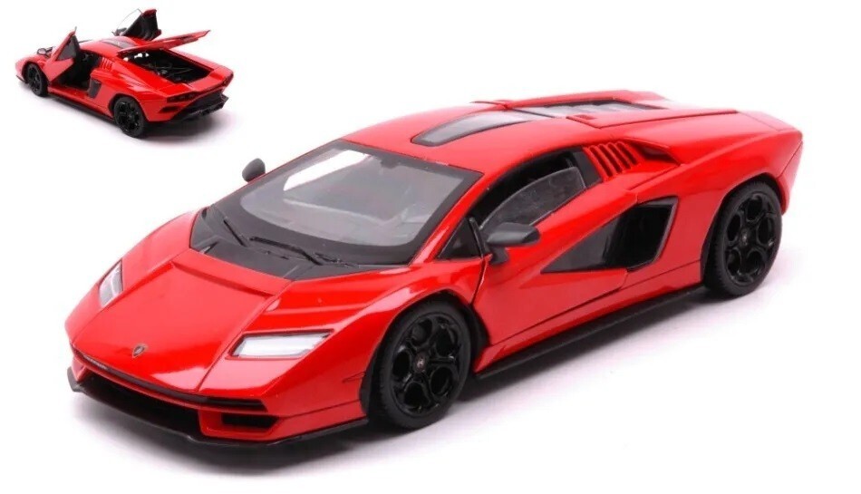 Lamborghini Countach LPI 800-4 1/24 Scale Diecast Model - Red