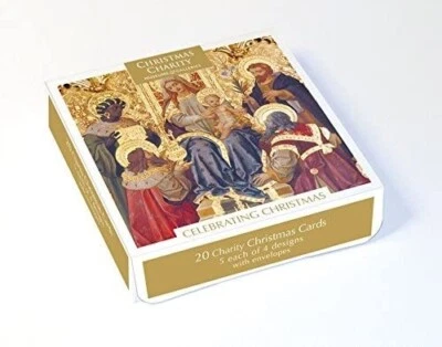MUSEUMS & GALLERIES Charity Christmas Cards Box of 20 - Traditional Religious Cards in 4 Designs