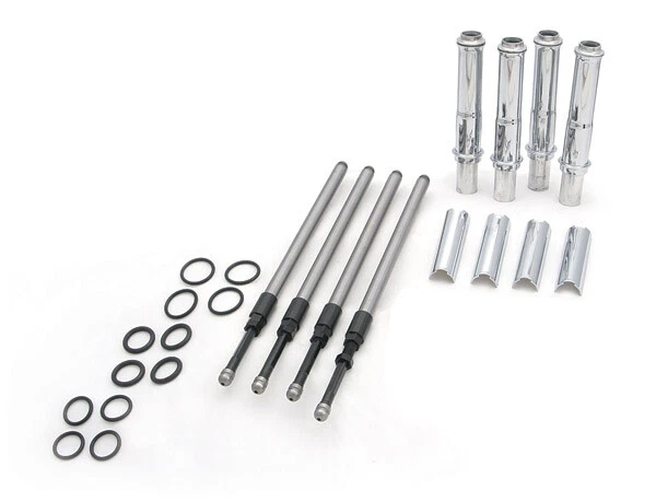Varillas de empuje S&S Quickete EZ instalación ajustable cromadas 99-16 Harley doble cámara 106-6051 Foto 2 de 3