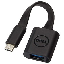 Image of Genuine Dell USB-C to USB-A 3.0 Adapter Dongle Cable DBQBJBC054, 470-ABNE, F382X