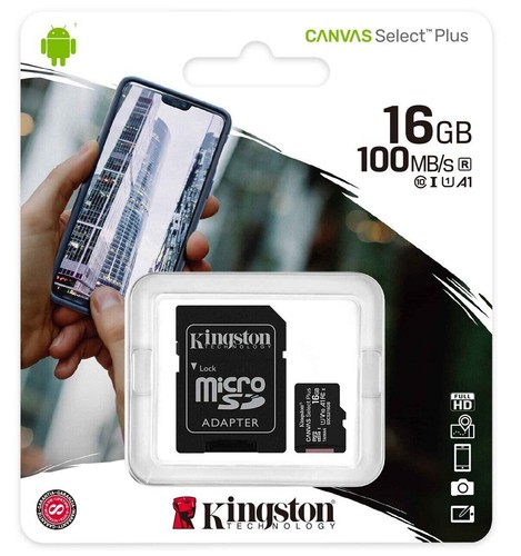 KINGSTON MICRO SD 32GB 64GB 128GB 256GB 512GB 100MB/S MEMORY CARD SDCS2 CLASS 10 - Zdjęcie 2 z 7