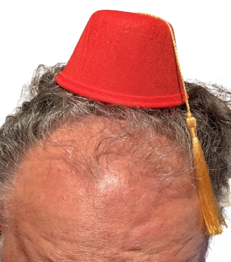 Mini DIADEMA SOMBRERO FEZ ROJO Disfraz Shriners Payaso Fieltro Gorra Borla Turco Divertido  Foto 4 de 4