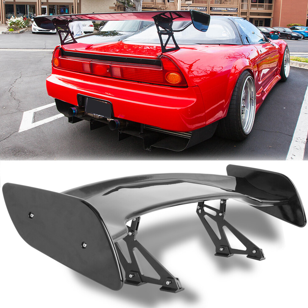 46” Rear Trunk Spoiler Wing Adjustable GT-Style Glossy Black For Acura NSX Coupe