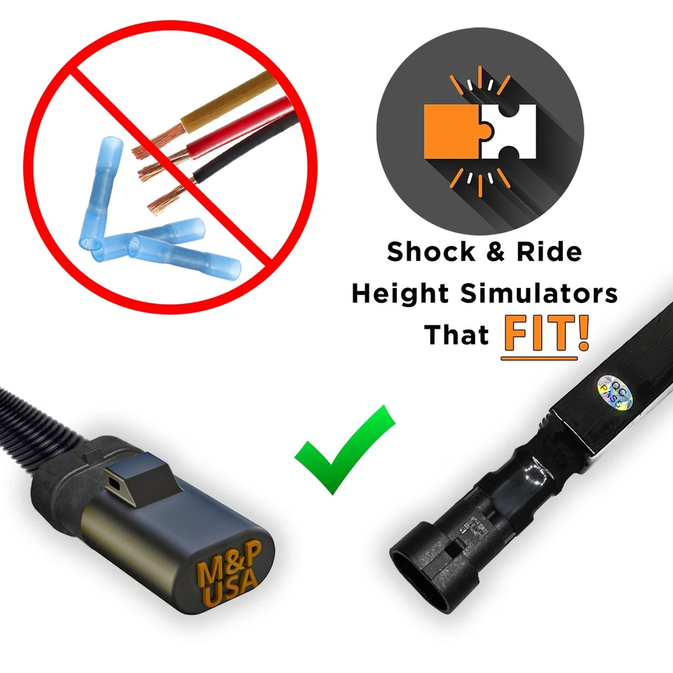 GM Z55 AutoRide Shock & Ride Height Bypass Kit 2005-2013 GMC Chevrolet Cadillac - Image 3 of 4