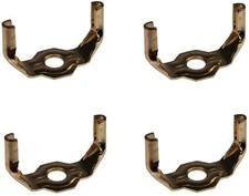 Detachable Harp Base Saddle Bottoms For Harp, Slip 1/8 IP, Brass Plated, 4 pack