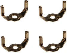 Detachable Harp Base Saddle Bottoms For Harp, Slip 1/8 IP, Brass Plated, 4 pack