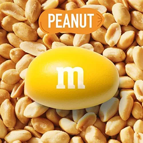 M&M'S Peanut Milk Chocolate, Sharing Size, 10.05 oz Resealable Bag - Picture 3 of 8