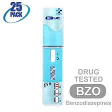 Mintegrity [25pk] Benzodiazepines (BZO) Dip Card Urine Drug Test #MI-WDBZ-114