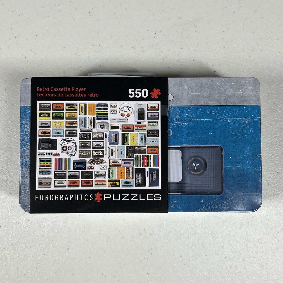Cassette Player 550 Piece Jigsaw Puzzle in Tin Eurographics