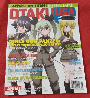 Otaku USA 6 Magazines 2021 February April June August October