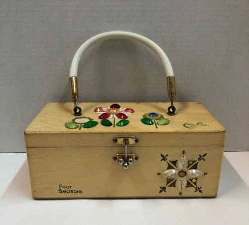 Collins Wooden 1960s Vintage Change Purses