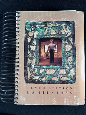 LA 411 directory 1983 Film & TV production resource guidebook spiral map guide