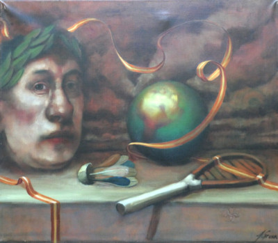 Jonathan Green (geb.1966) Öl auf Leinwand. Ohne Titel. 1992. Allegorie