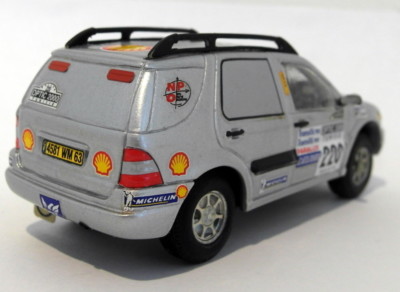 Miniature Trajectoire 1/43 - Mercedes 300 4x4 Rallye Tunisie N°220 - État Correct