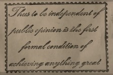 Zettiology This To Be Independent Of Public Opinion  Unmounted Rubber Stamp