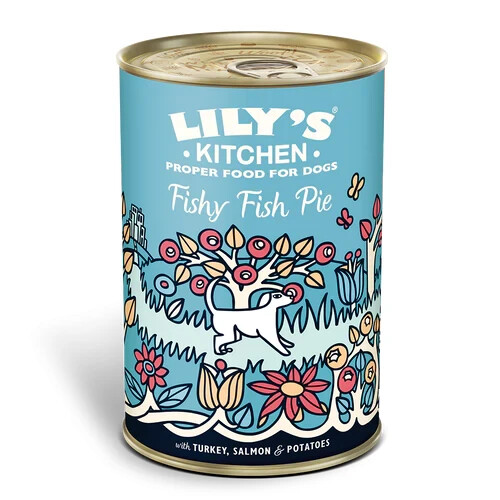 Lilys Kitchen Fishy Fish Pie With Peas for Dogs 400g