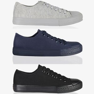 plain black trainers